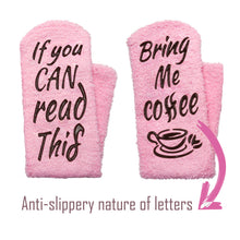 Load image into Gallery viewer, Breezy Valley Coffee Socks Gifts for Women Coffee Loves, Birthday Gifts for Women Friends Female - If You Can Read This Bring Me Coffee Socks, Funny Grandma Present, Christmas Mom Gifts - Pink
