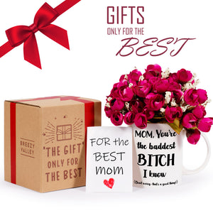 Breezy Valley Best Mom Dad Gifts, Fathers Mothers Day Gifts for Mom Dad Birthday Gifts from Daughter Son - Dad Mom Gifts for Christmas Presents Parents Gift, Funny Mom Dad Coffee Mugs, Being Your Child is Gift 11oz